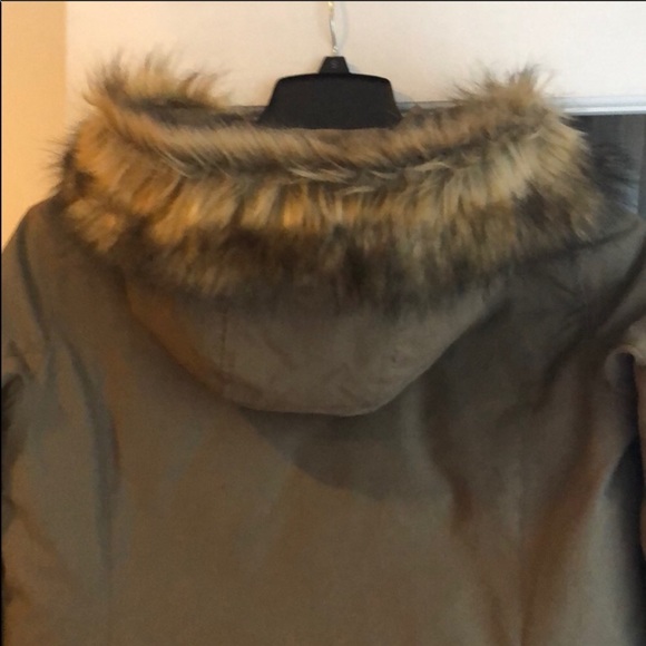 Zara SzM Green Parka Puffer Coat - Picture 3 of 14